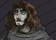 artist:slowmoder beard black_background character:pisces_jealnet front_view grey_eyes grey_robe head_only human long_hair mage male medium_hair mustache necromancer pale_skin robe solo spoiler:book1 // 3274x2315 // 3.0MB // rating:Safe