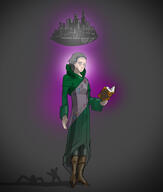 artist:mg blue_eyes book boots bright_skin brown_footwear character:valeterisa_imarris city familiar female fissival floating front_view glowing green_robe grey_background grey_hair heraldry holding_book imarris looking_down magic medium_hair reading robe solo spoiler:volume9 standing tower walled_city // 3000x3536 // 1.7MB // rating:Safe
