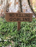 artist:kylara front_view grass no_killing_goblins outside plant quote sign spoiler:book1 text tree // 750x973 // 974.2KB // rating:Safe