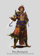 artist:jason_yao belt boots caption character:flos_reimarch crown front_view green_eyes human king male mustache navel nobility red_headwear simple_background smile solo spoiler:book1 turban white_background // 5066x7120 // 2.2MB // rating:Safe
