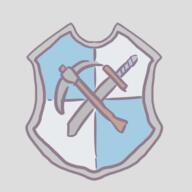 artist:brack byres front_view heraldry pickaxe shield simple_background sword symbolism transparent_background // 500x500 // 50.9KB // rating:Safe