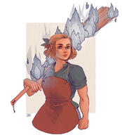 apron artist:artsy_nada blue_chestwear blue_legwear broom brown_hair character:erin_solstice earther female fire front_view hairband holding_broom human innkeeper medium_hair shirt skill_display solo spoiler:volume7 toned_skin upper_body white_background // 1085x1200 // 402.7KB // rating:Safe