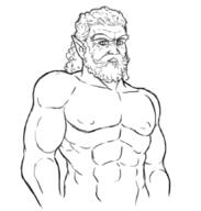 artist:lechatdemon beard character:eldavin character:teriarch front_view half-elf long_ears looking_at_viewer male medium_hair monochrome muscle mustache nipple nipple_(male) nude simple_background solo spoiler:book1 upper_body white_background // 822x864 // 188.6KB // rating:Safe