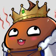 artist:bobo_plushie blush cape character:perric crown emote excrement front_view gem human king looking_up male nobility simple_background solo spoiler:volume7 stink transparent_background upper_body white_cape yellow_headwear // 478x477 // 242.9KB // rating:Safe