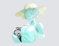 artist:anito blue_skin character:cognita dress female fire front_view green_eyes hat pot simple_background skull solo spoiler:volume9 upper_body white_background white_dress yellow_headwear // 7000x5500 // 3.0MB // rating:Safe