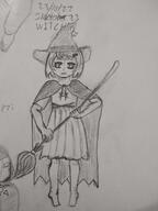 armor artist:justaguywithabeanie boots broom cape caption character:nanette_weishart child female front_view hat helmet holding_broom looking_at_viewer medium_hair meta:inntober meta:inntober_2023 monochrome pencil_art prompt23 prompt_witch shirt simple_background skirt solo spoiler:book12 spoiler:volume6 star text white_background witch witch_hat // 3120x4160 // 662.3KB // rating:Safe