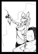 anthropomorphized antinium arm_raised artist:johndoe character:queen_(free_antinium) free_antinium glass glasses huge_abdomen looking_up meta:tagme monochrome nobility queen side_view simple_background spoiler:book1 white_background // 1447x2046 // 454.1KB // rating:Safe