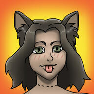 adventurer alterkin artist:lechatdemon blush brown_hair cat_ears character:revi female front_view green_eyes looking_at_viewer mage medium_hair orange_background simple_background stitch-folk stitches thread tongue_out // 600x600 // 156.7KB // rating:Safe