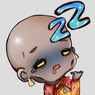 arm_raised artist:bobo_plushie bald caption character:fetohep earring emote front_view jewelry male meta:tagme necromancer simple_background solo sparkle transparent_background undead yellow_eyes // 390x390 // 171.8KB // rating:Safe