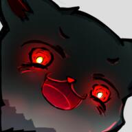 artist:bobo_plushie character:mrsha emote female front_view glowing_eyes gnoll head_only open_mouth red_eyes simple_background smile solo spoiler:book2 transparent_background white_fur // 350x350 // 134.6KB // rating:Safe