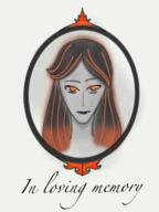 artist:tomeo black_hair caption character:maviola_el el female head_only human lady looking_at_viewer nobility orange_eyes orange_hair simple_background solo spoiler:volume7 white_background // 1536x2048 // 1.7MB // rating:Safe